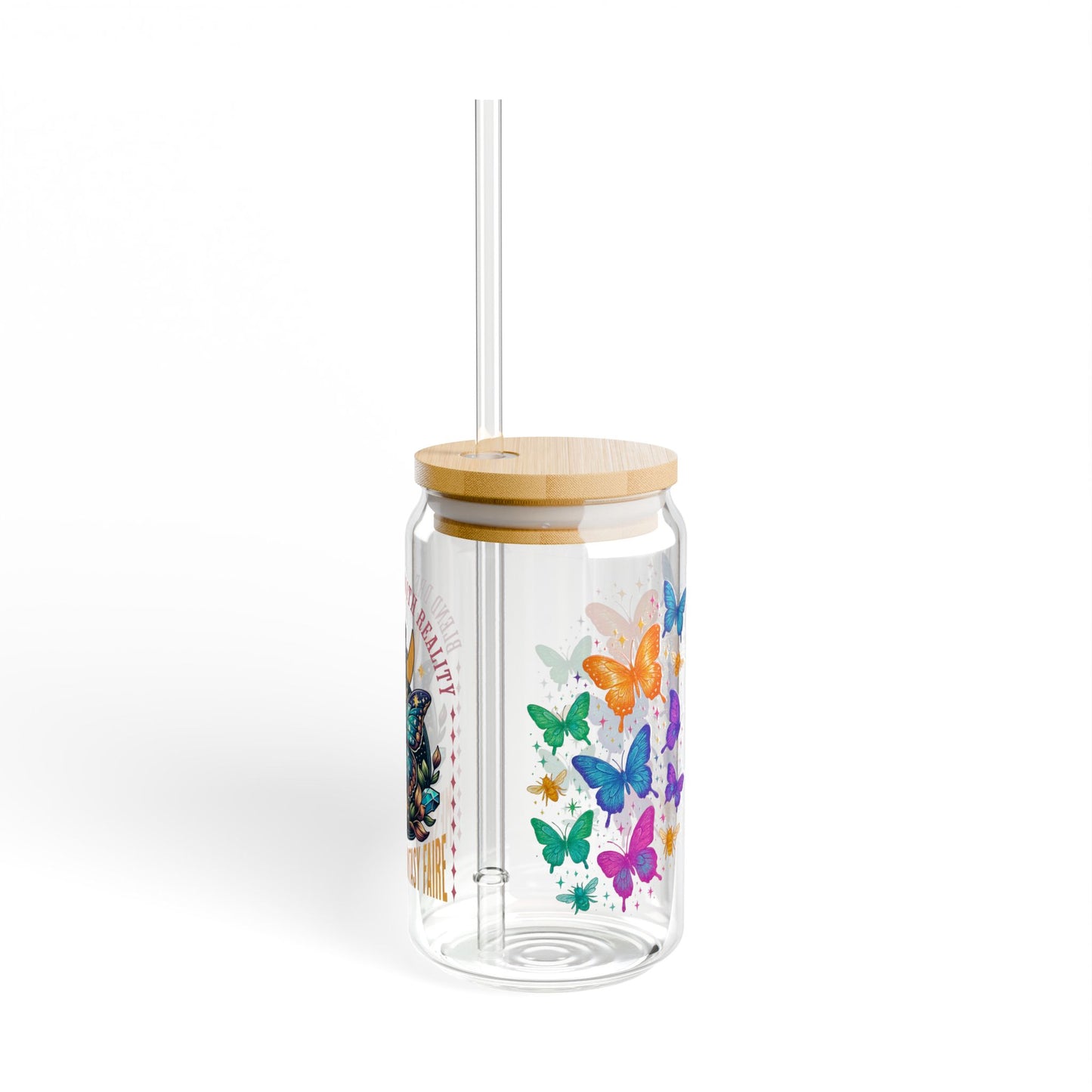 2026 Mesa County Fantasy Faire Limited Edition Butterfly Dreams Sipper Glass — 16oz