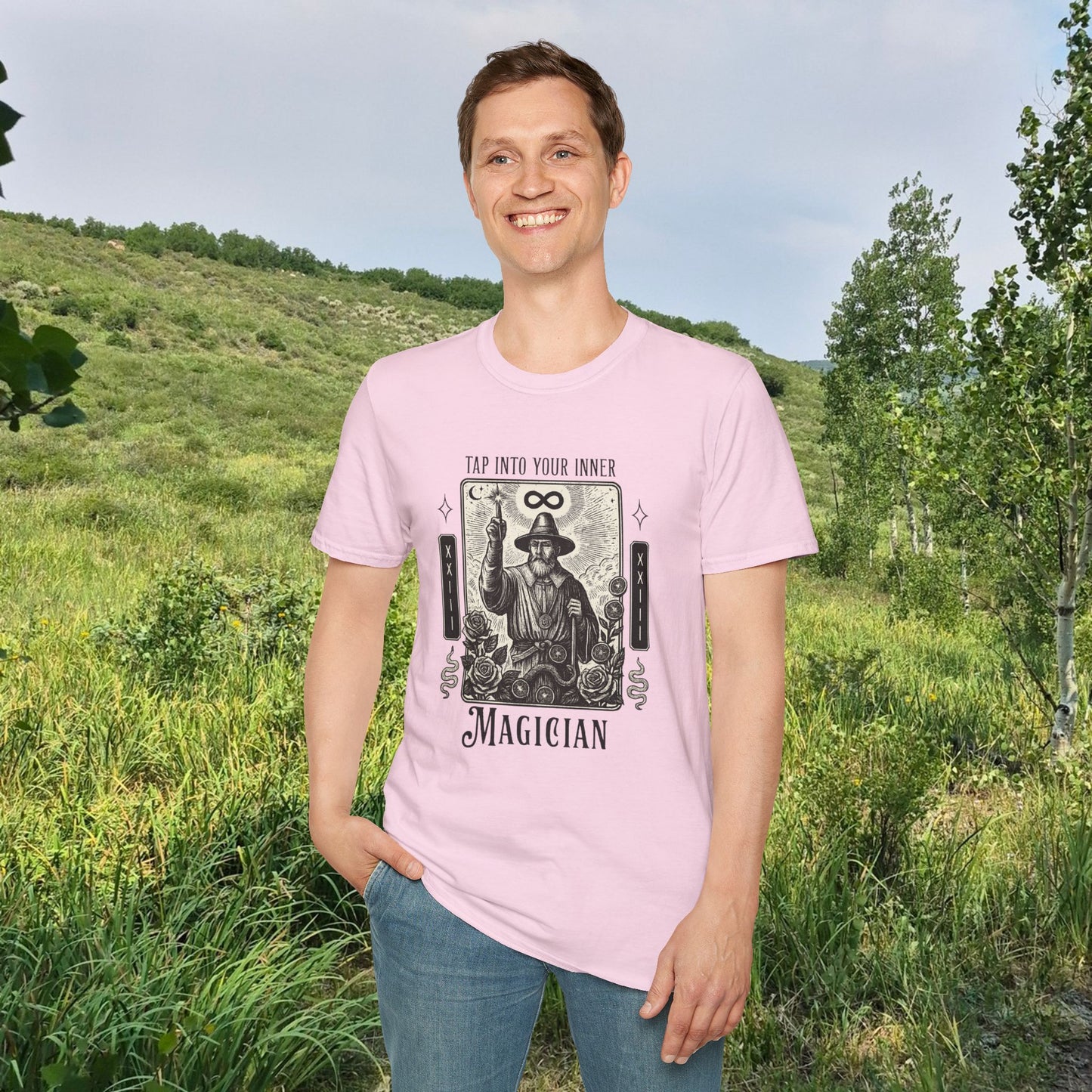 2026 Mesa County Fantasy Faire Magician Tarot Tee — "Tap Into Your Inner Magician"