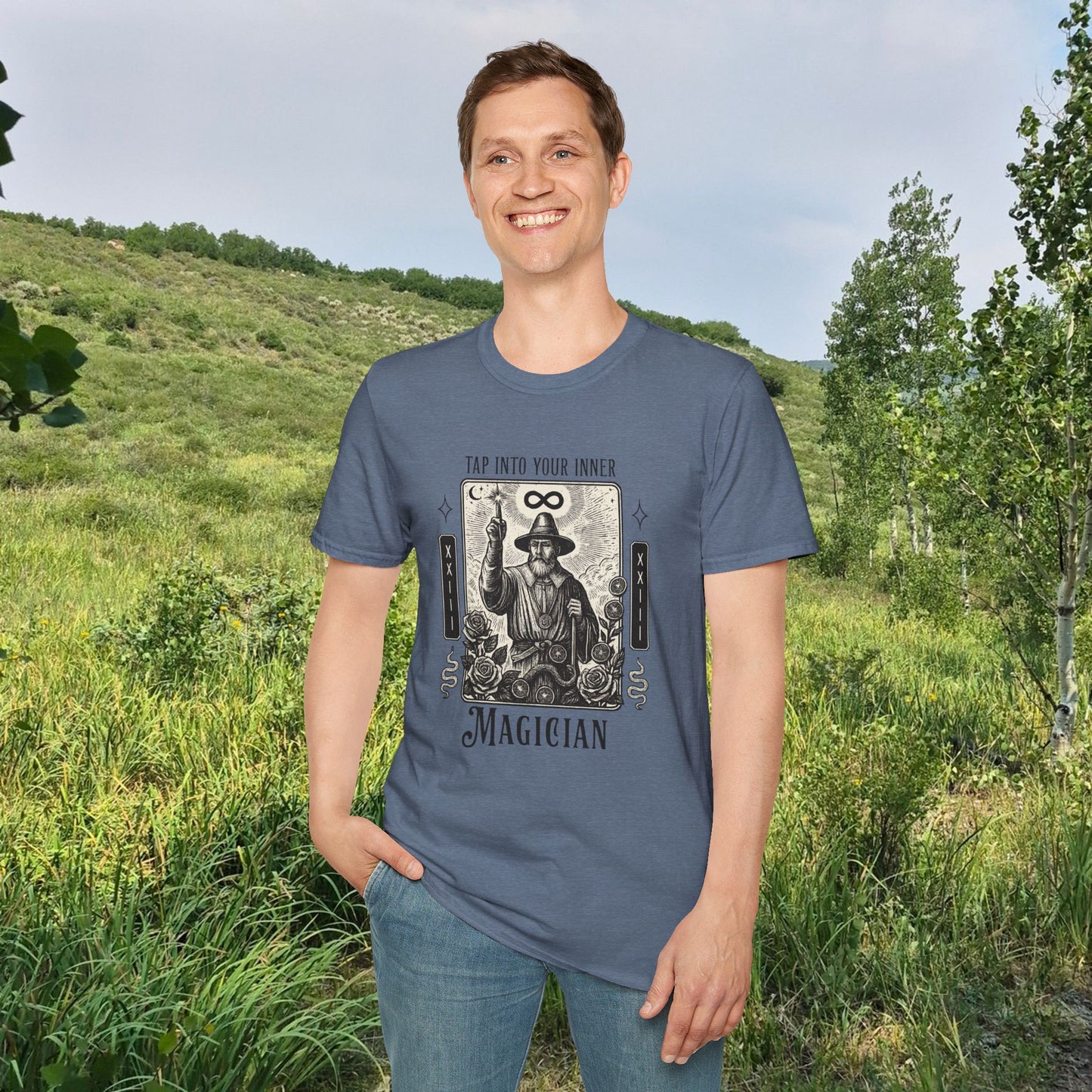 2026 Mesa County Fantasy Faire Magician Tarot Tee — "Tap Into Your Inner Magician"