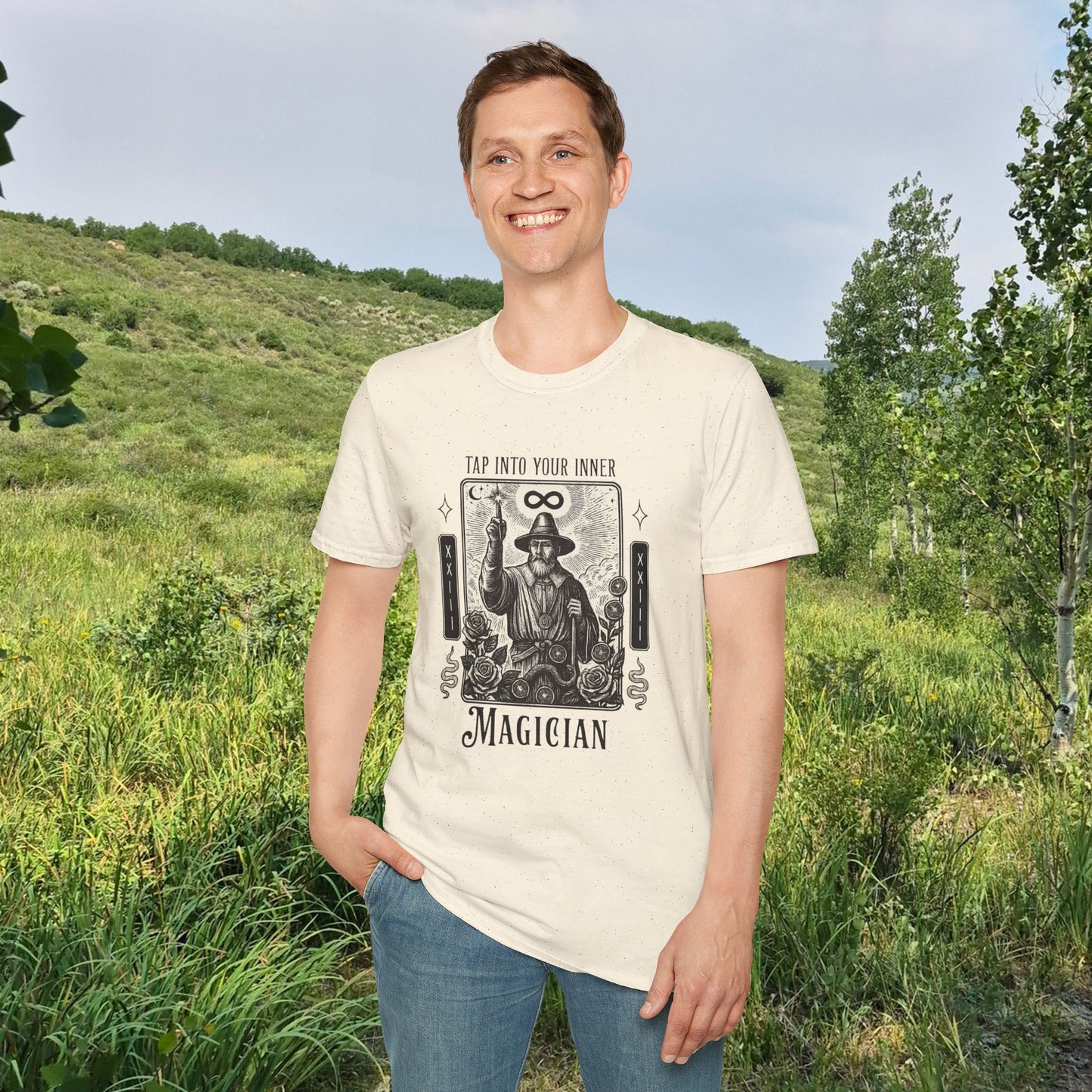 2026 Mesa County Fantasy Faire Magician Tarot Tee — "Tap Into Your Inner Magician"