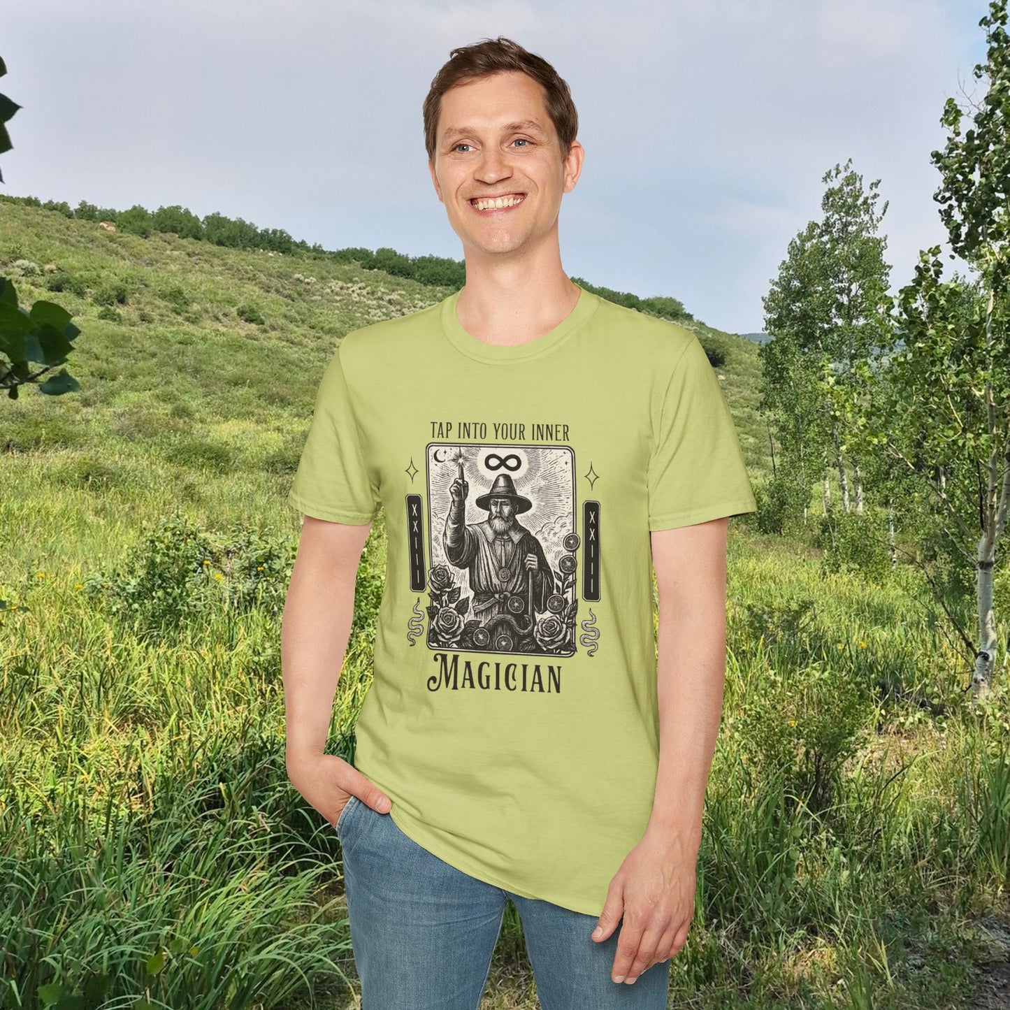 2026 Mesa County Fantasy Faire Magician Tarot Tee — "Tap Into Your Inner Magician"