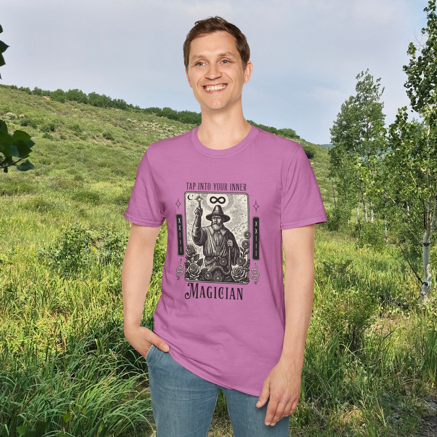2026 Mesa County Fantasy Faire Magician Tarot Tee — "Tap Into Your Inner Magician"