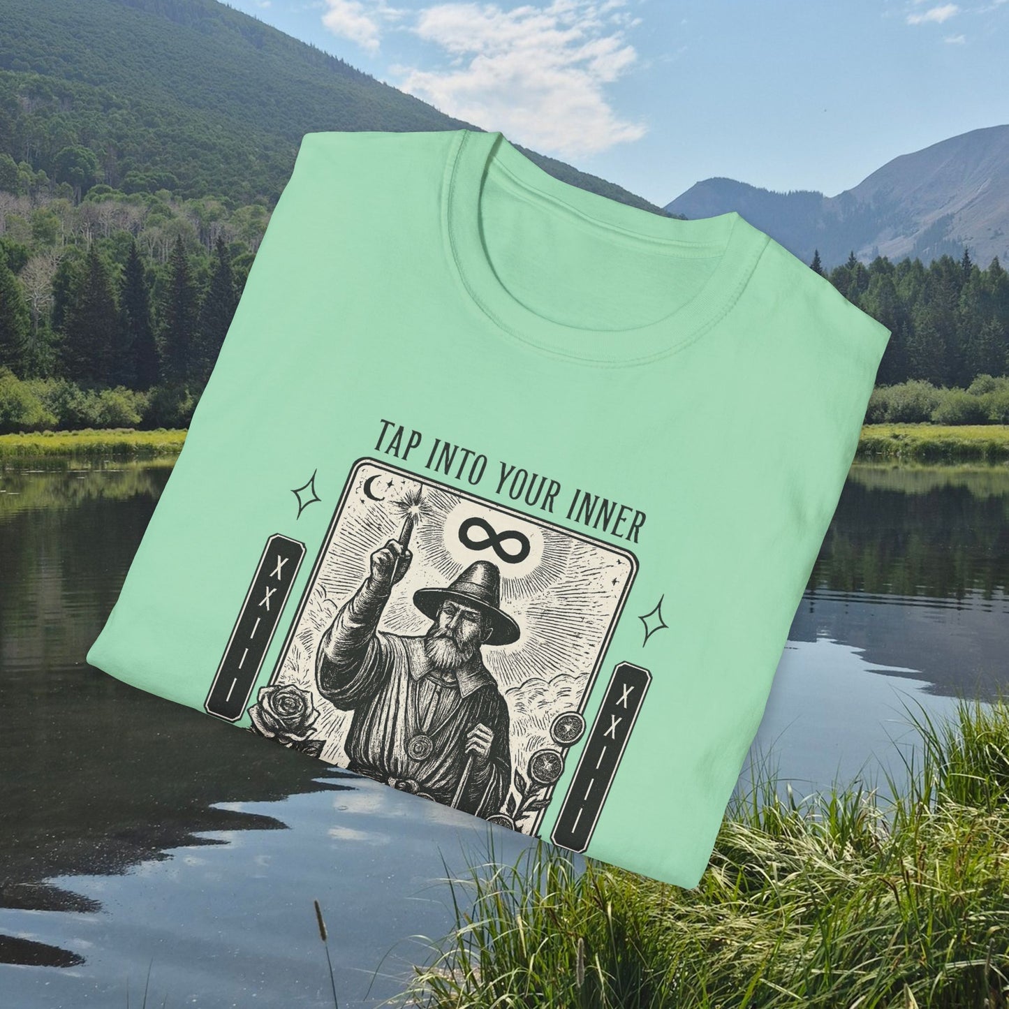 2026 Mesa County Fantasy Faire Magician Tarot Tee — "Tap Into Your Inner Magician"
