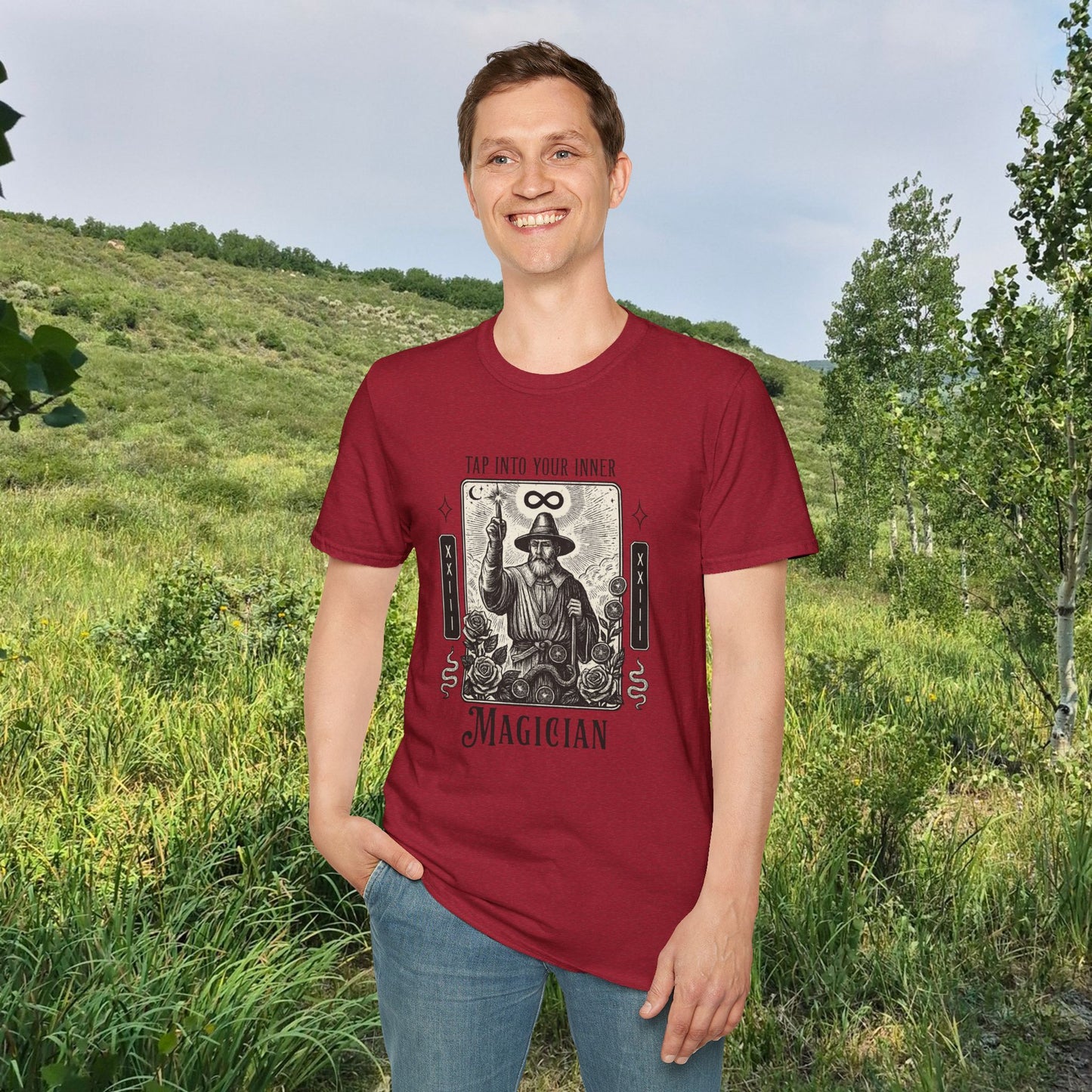 2026 Mesa County Fantasy Faire Magician Tarot Tee — "Tap Into Your Inner Magician"