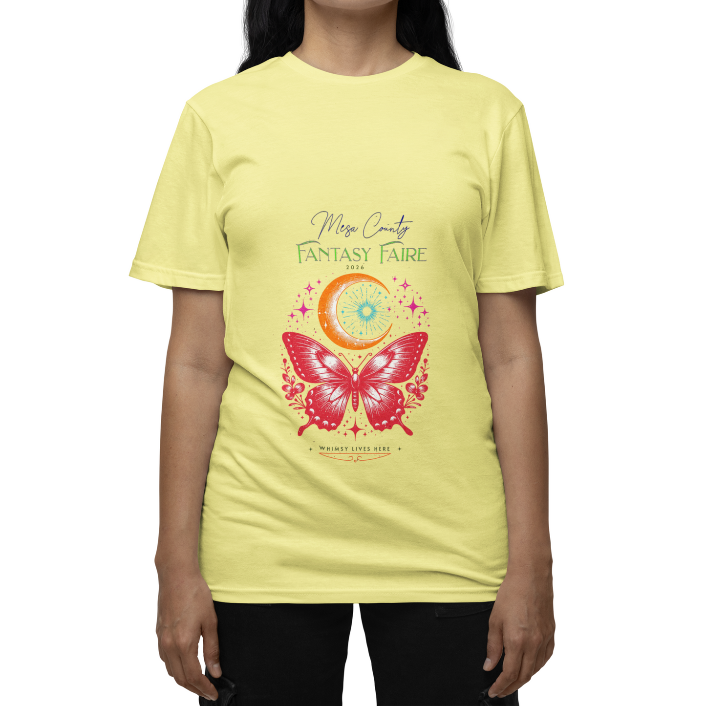 2026 Mesa County Fantasy Faire Limited Edition Butterfly Moon T-Shirt