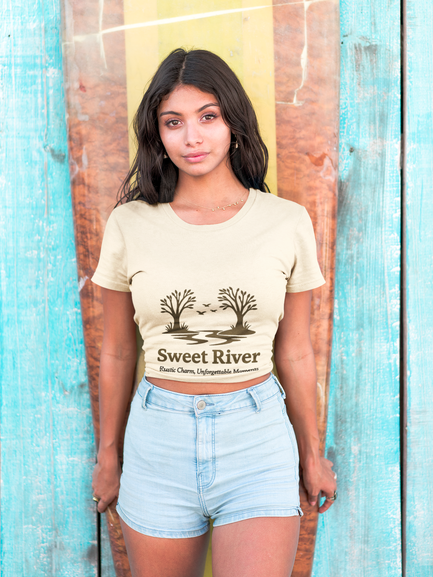 Official Sweet River Scenic T-Shirt — Rustic Charm "Sweet River" Creek Graphic