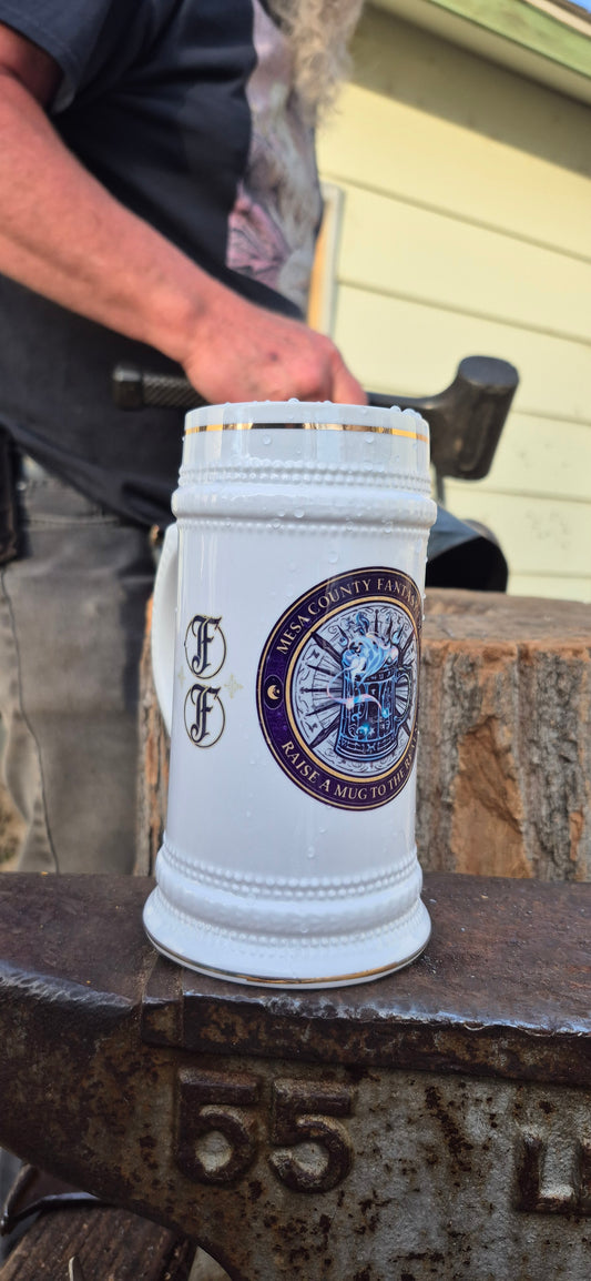 2026 Mesa County Fantasy Faire Limited Edition Vintage Mesa Conty Fantasy Faire Ceramic Beer Stein Mug