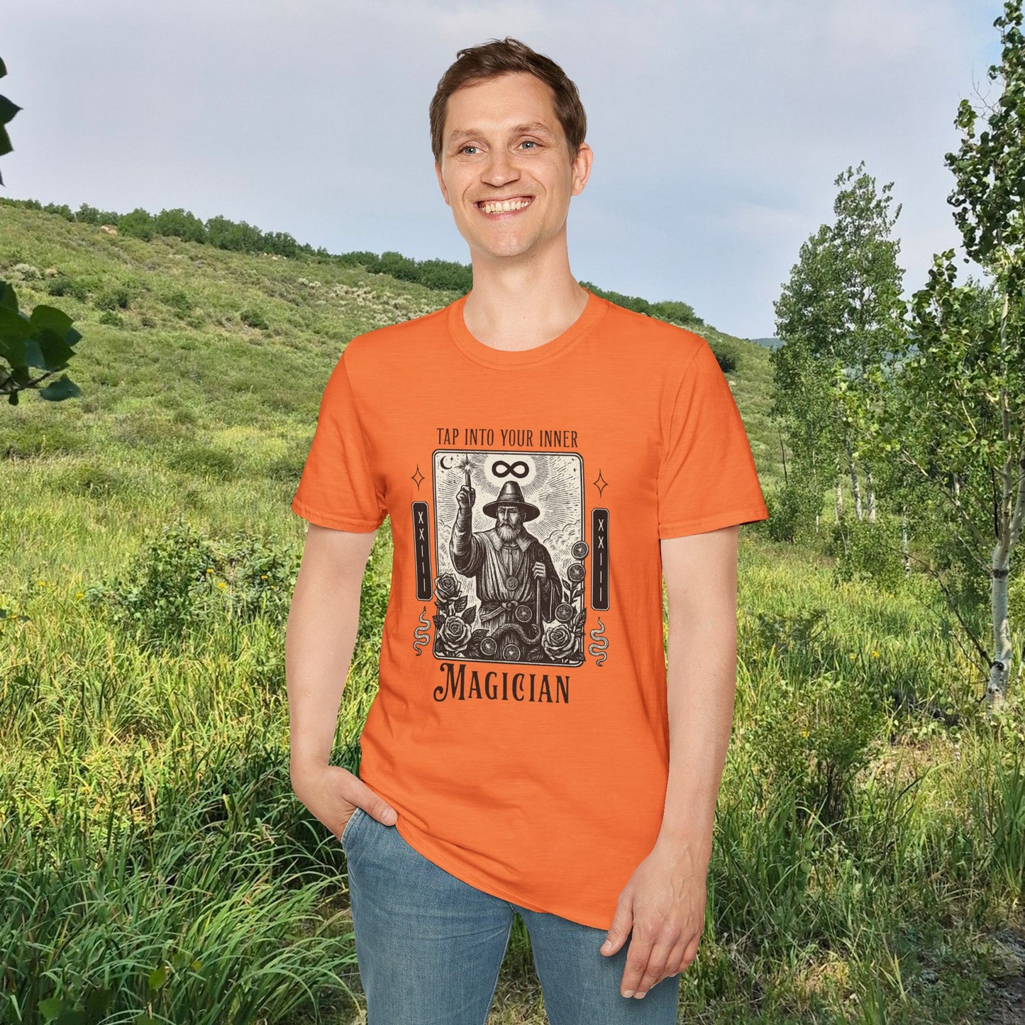 2026 Mesa County Fantasy Faire Magician Tarot Tee — "Tap Into Your Inner Magician"