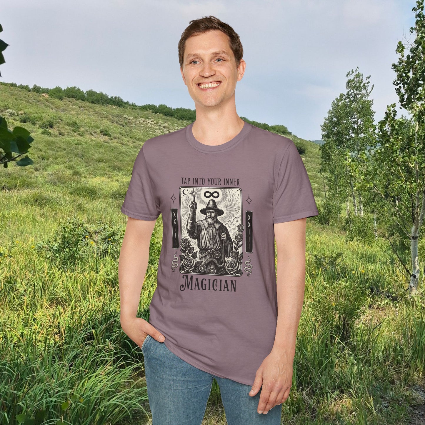2026 Mesa County Fantasy Faire Magician Tarot Tee — "Tap Into Your Inner Magician"