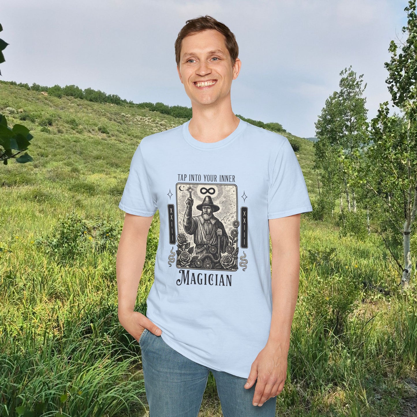 2026 Mesa County Fantasy Faire Magician Tarot Tee — "Tap Into Your Inner Magician"