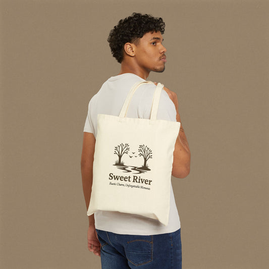 Sweet River Charming Cotton Canvas Tote Bag for Nature Lovers, Eco-Friendly Shopping Bag, Perfect Gift for Outdoors Enthusiasts, Ideal for Market [...]
