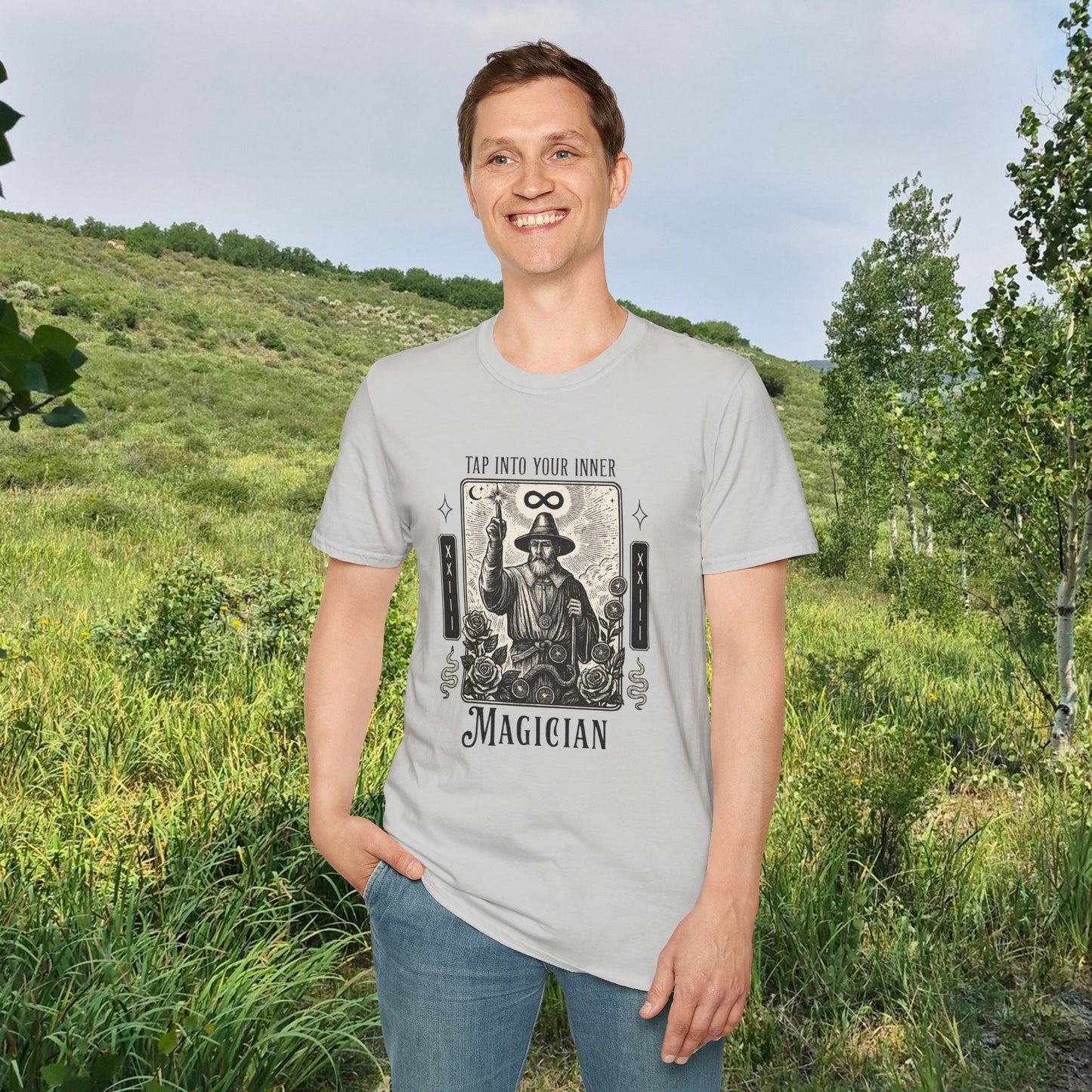 2026 Mesa County Fantasy Faire Magician Tarot Tee — "Tap Into Your Inner Magician"